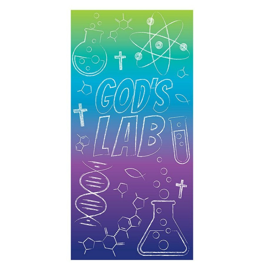 Backdrops & Scene Setters * | Top 10 Science Vbs Chalkboard Door Banner