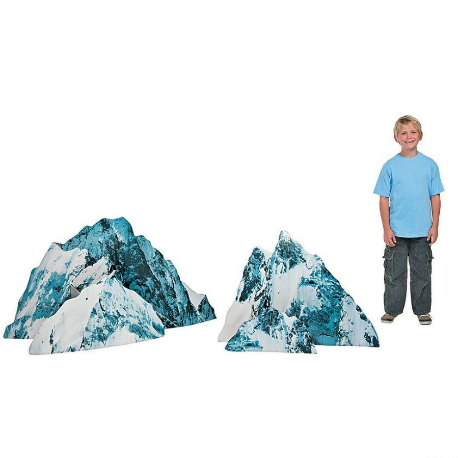 Cardboard Cutouts * | Deals Snow-Capped Rocks Cardboard Stand-Ups