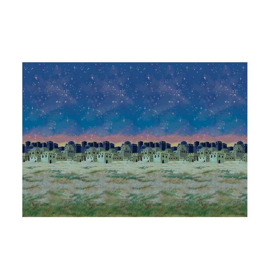 Backdrops & Scene Setters * | Buy Design-A-Room Christmas Nativity Scene Backdrop Set 2 Pc.