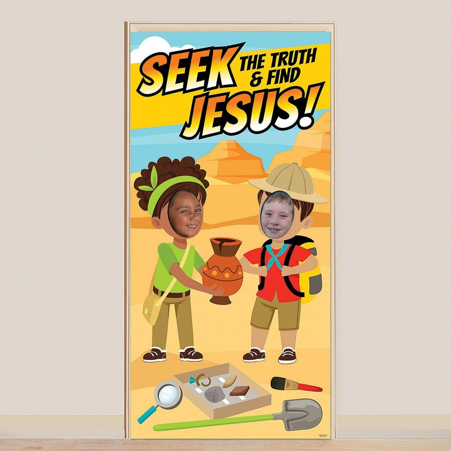 Door Decorations * | Budget Dig Vbs Photo Door Banner