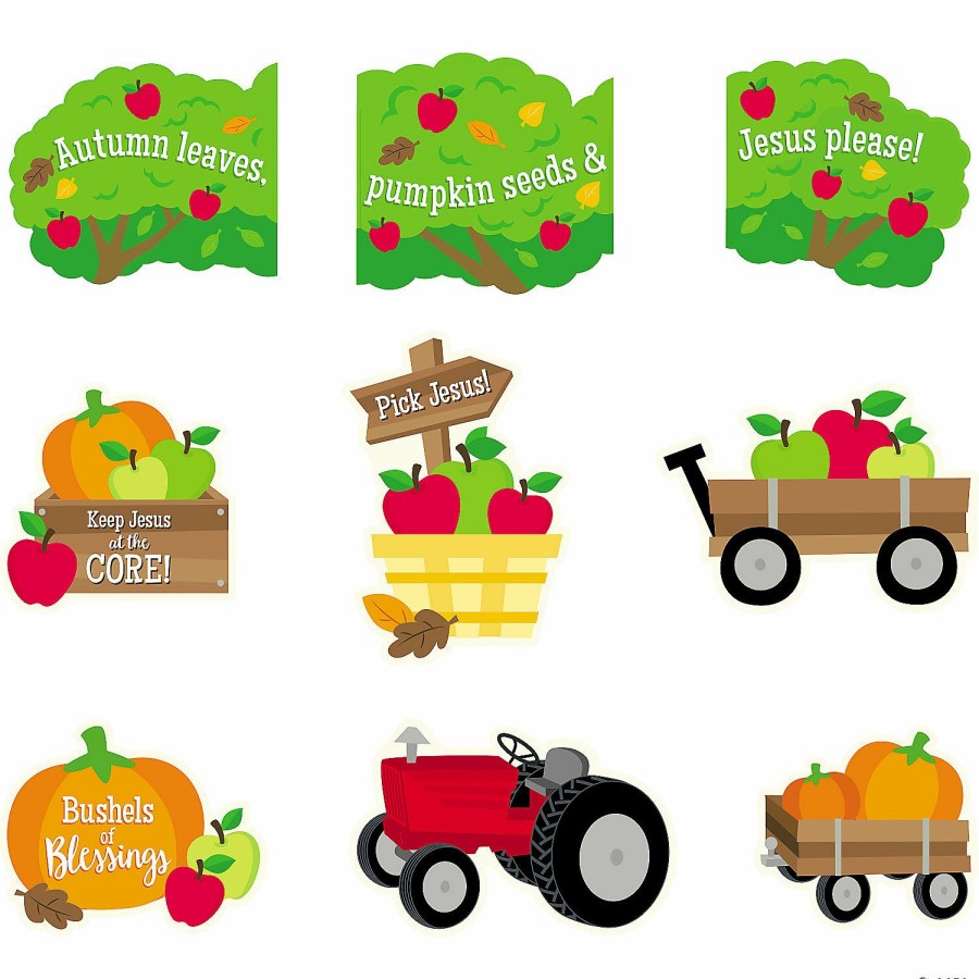 Decorating Kits * | Cheap Faith Fall Harvest Trunk-Or-Treat Decorating Basic Kit 9 Pc.