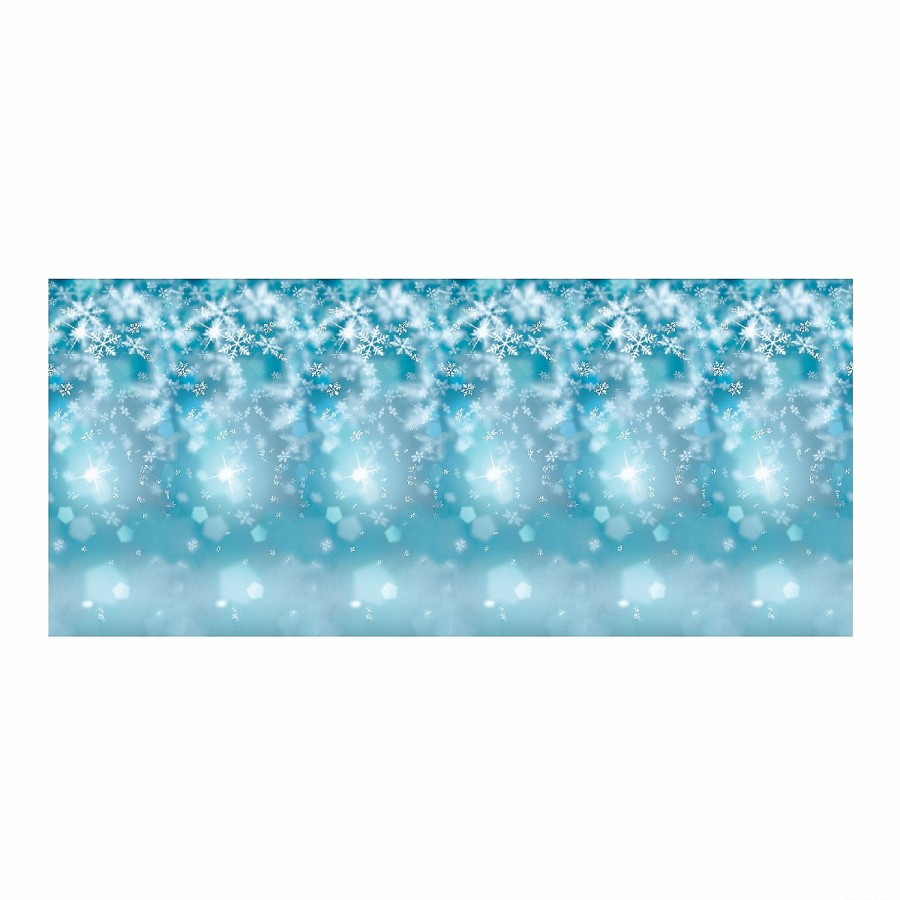 Backdrops & Scene Setters * | Budget Design-A-Room Snowflake Print Backdrop 2 Pc.