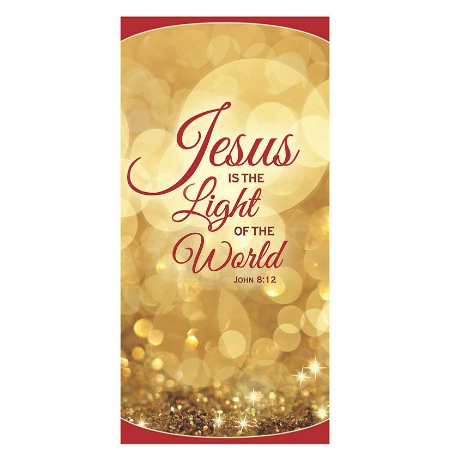 Door Decorations * | Brand New Jesus Is The Light Of The World Door Banner