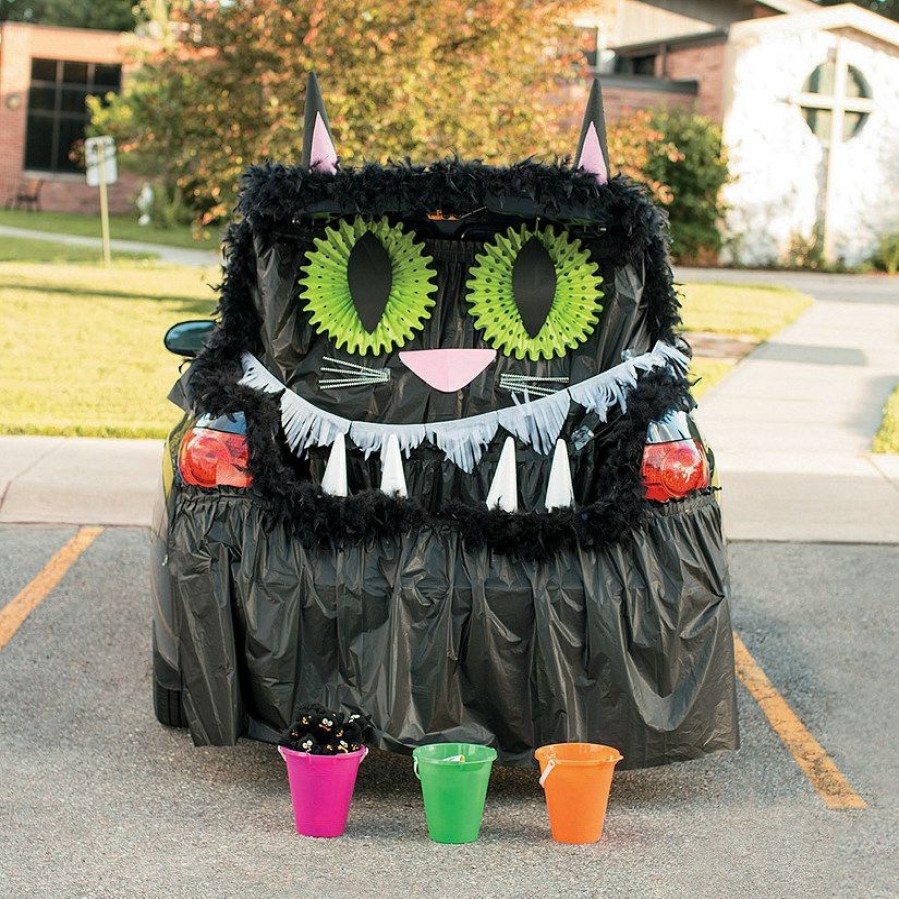 Decorating Kits * | New Black Cat Trunk-Or-Treat Decorating Kit 50 Pc.