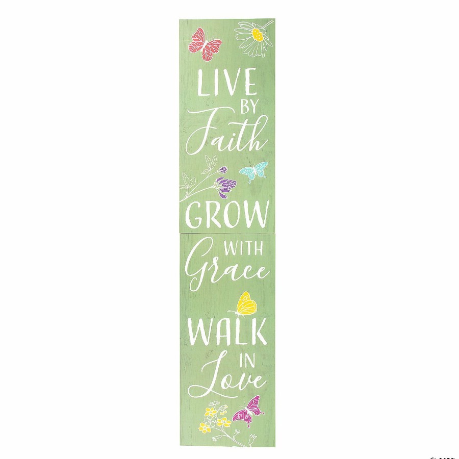 Signs * | Brand New Cottagecore Faith Porch Sign