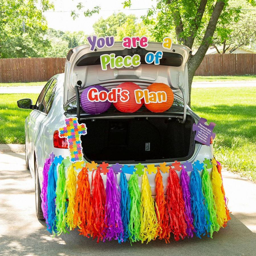 Decorating Kits * | Top 10 Piece Of God'S Plan Trunk-Or-Treat Decorating Kit 61 Pc.