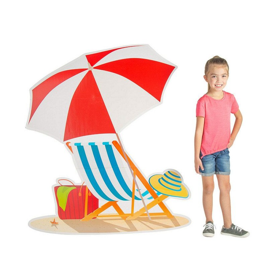 Cardboard Cutouts * | Buy Make A Splash Vbs Beach Umbrella Stand-Up