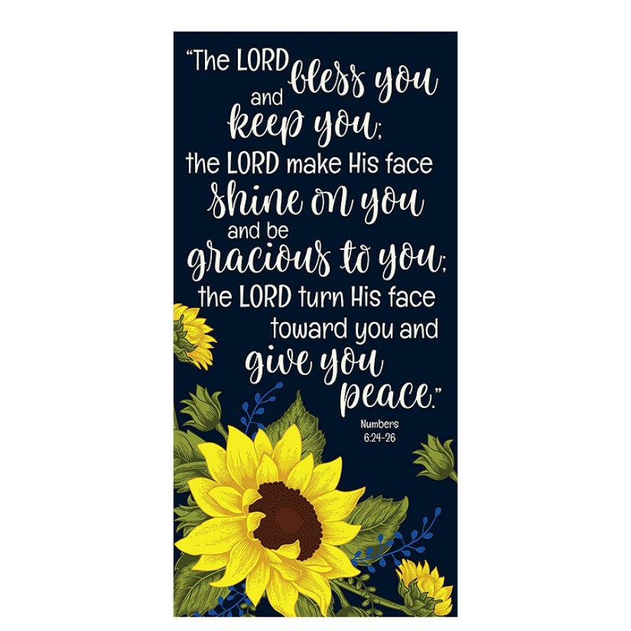 Door Decorations * | Best Sale Religious Fall Sunflower Door Banner