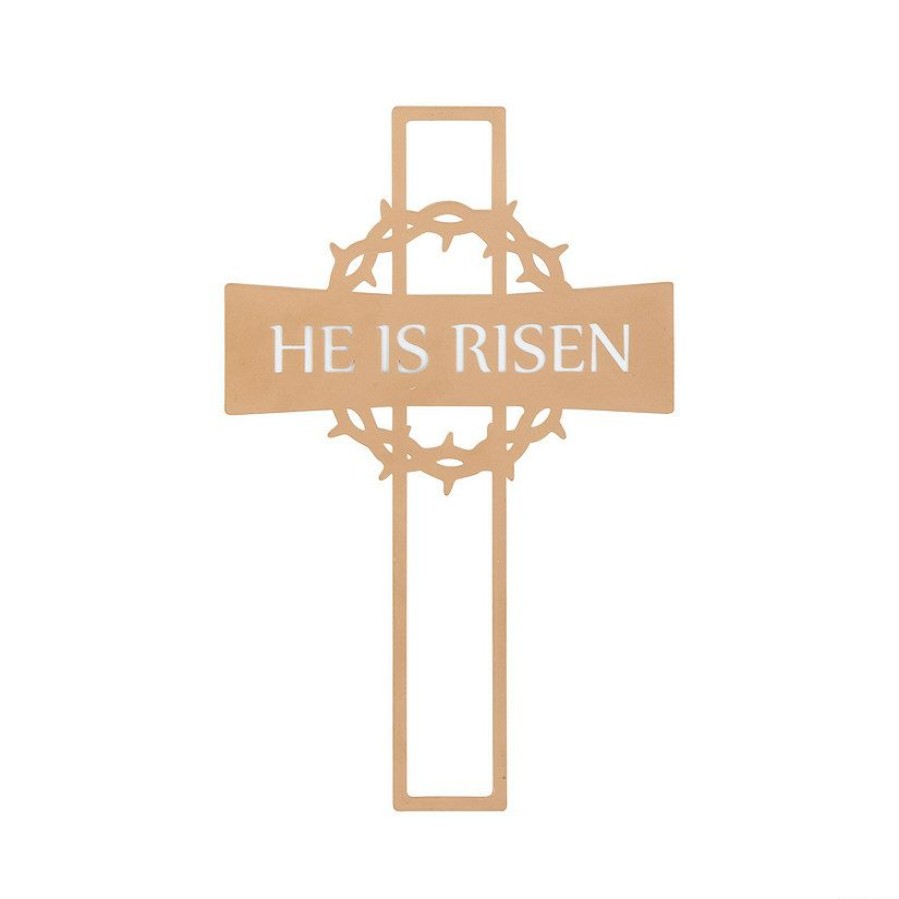 Signs * | Promo He Is Risen Metal Sign