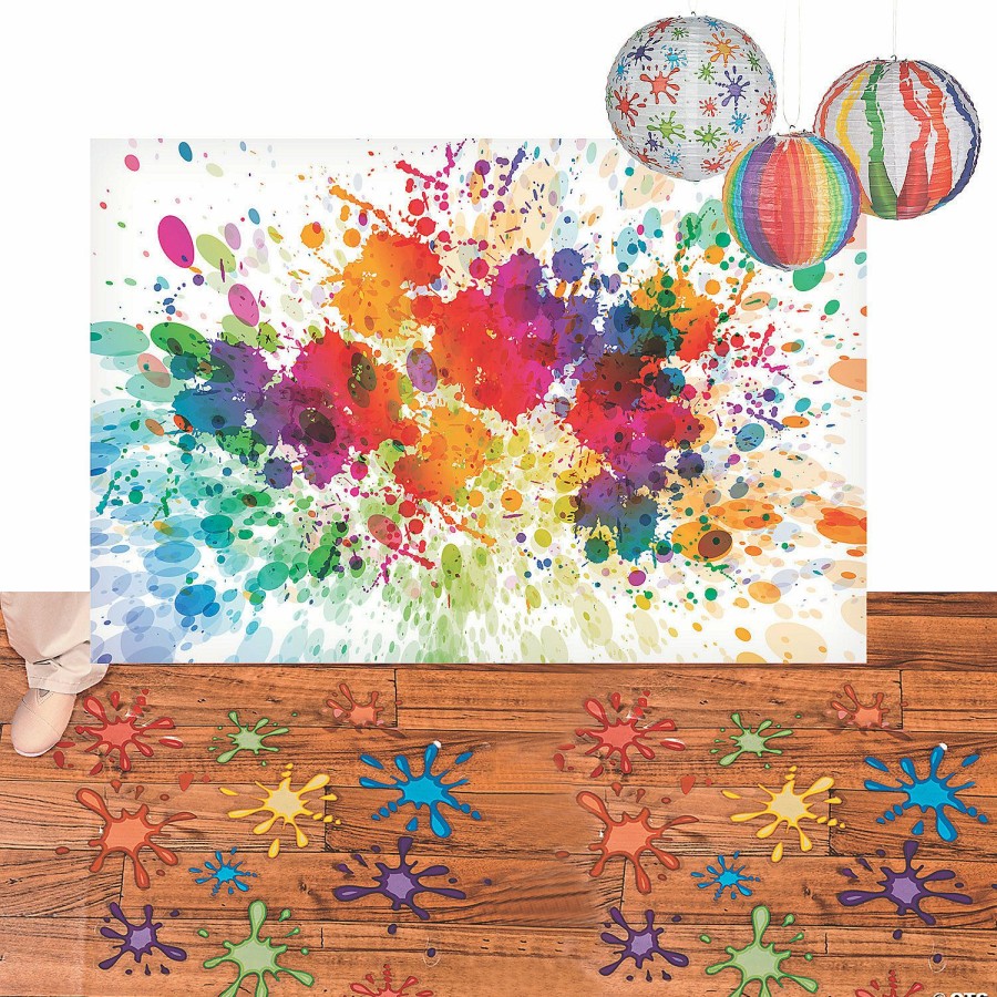 Decorating Kits * | Top 10 Studio Vbs Paint Splatter Small Scene Decorating Kit 21 Pc.