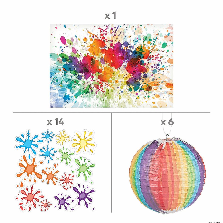 Decorating Kits * | Top 10 Studio Vbs Paint Splatter Small Scene Decorating Kit 21 Pc.