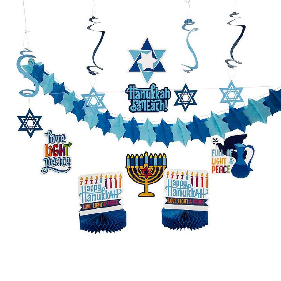 Decorating Kits * | Wholesale Hanukkah Decorating Kit 9 Pc.