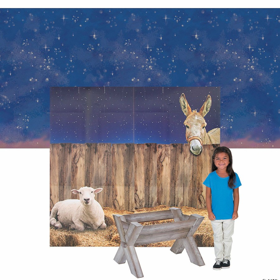 Decorating Kits * | Top 10 Small Nativity Pageant Decorating Kit 4 Pc.