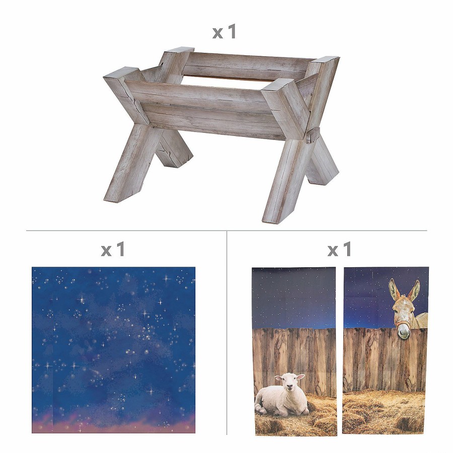 Decorating Kits * | Top 10 Small Nativity Pageant Decorating Kit 4 Pc.