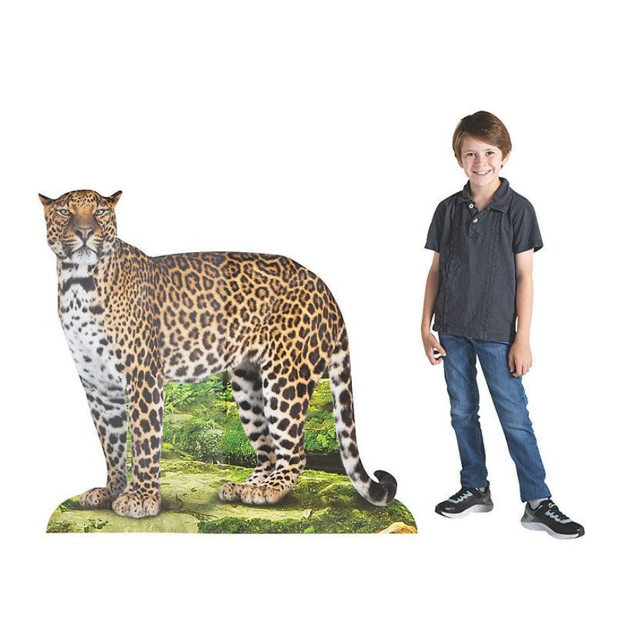 Cardboard Cutouts * | New Rainforest Leopard Cardboard Stand-Up