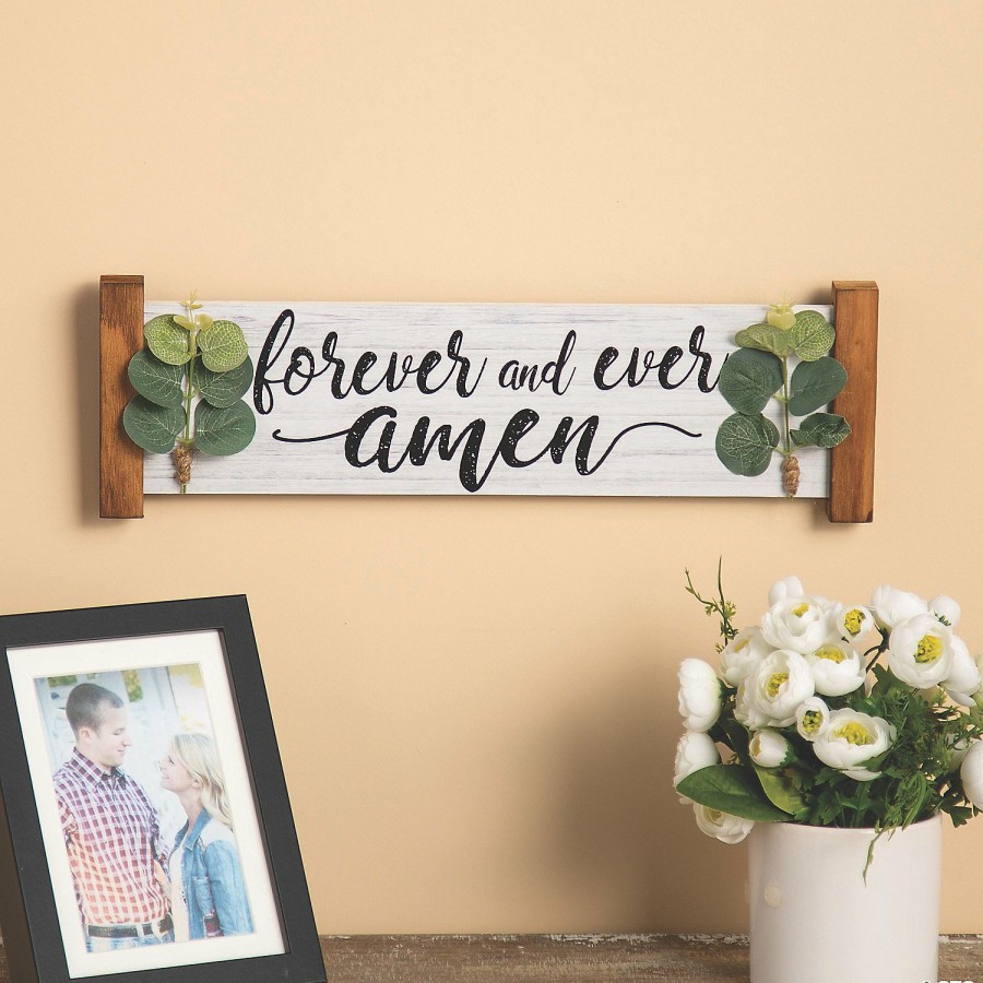 Signs * | Coupon Forever & Ever Amen Sign