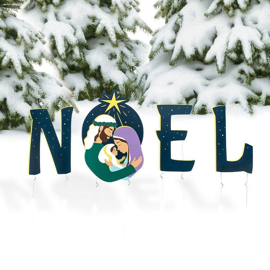 Yard Signs * | Promo Noel Yard Sign Set 4 Pc.