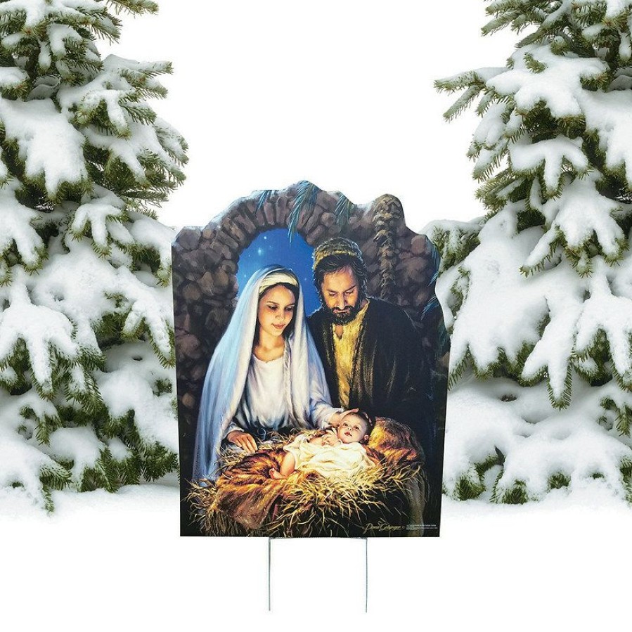 Signs * | Best Reviews Of Nativity Outdoor Yard Sign