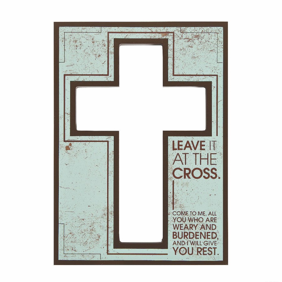 Signs * | Outlet Leave It At The Cross Door Sign