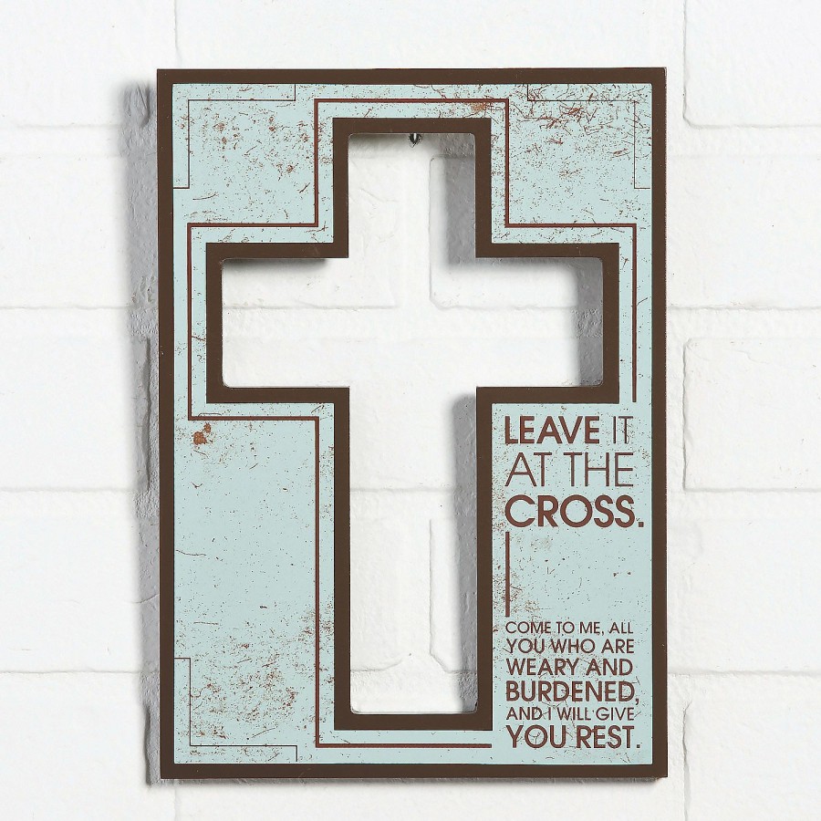 Signs * | Outlet Leave It At The Cross Door Sign