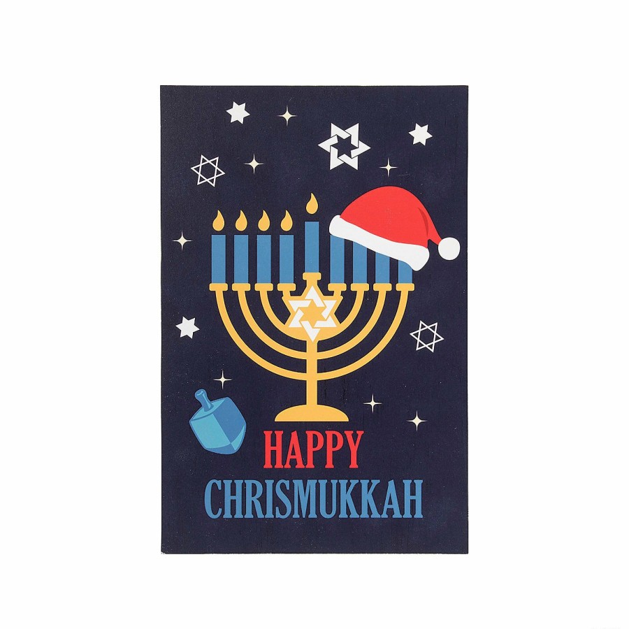 Signs * | Wholesale Happy Chrismukkah Wall Sign