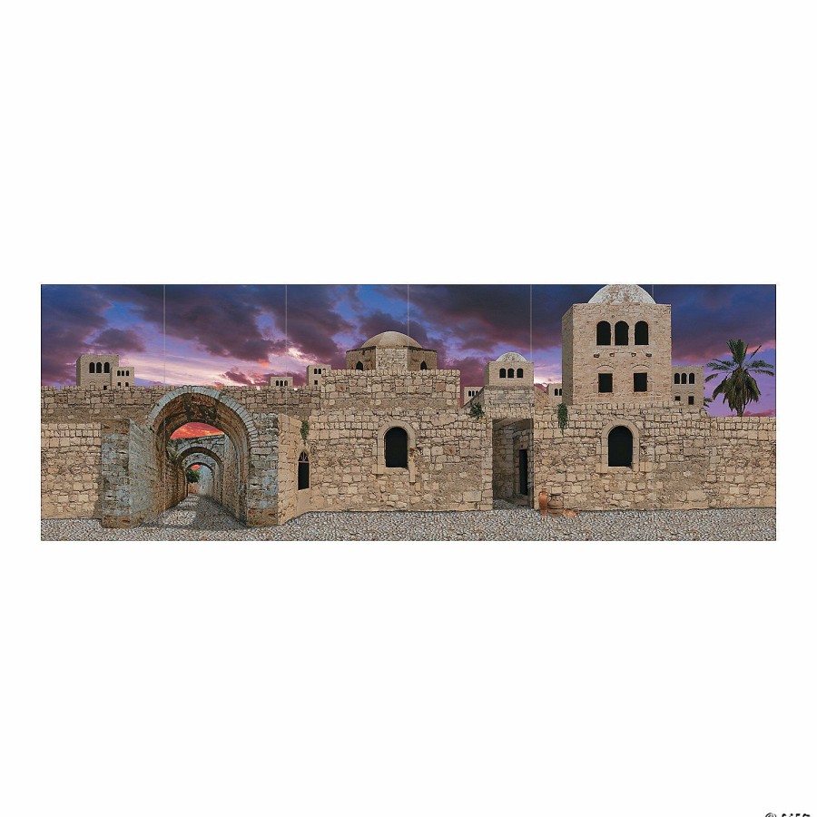 Backdrops & Scene Setters * | Coupon Scene To Bethlehem Backdrop Banner 3 Pc.