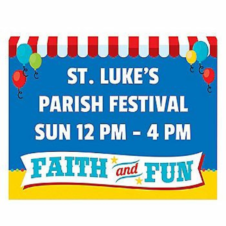 Yard Signs * | Best Sale Personalized Church Carnival Yard Sign