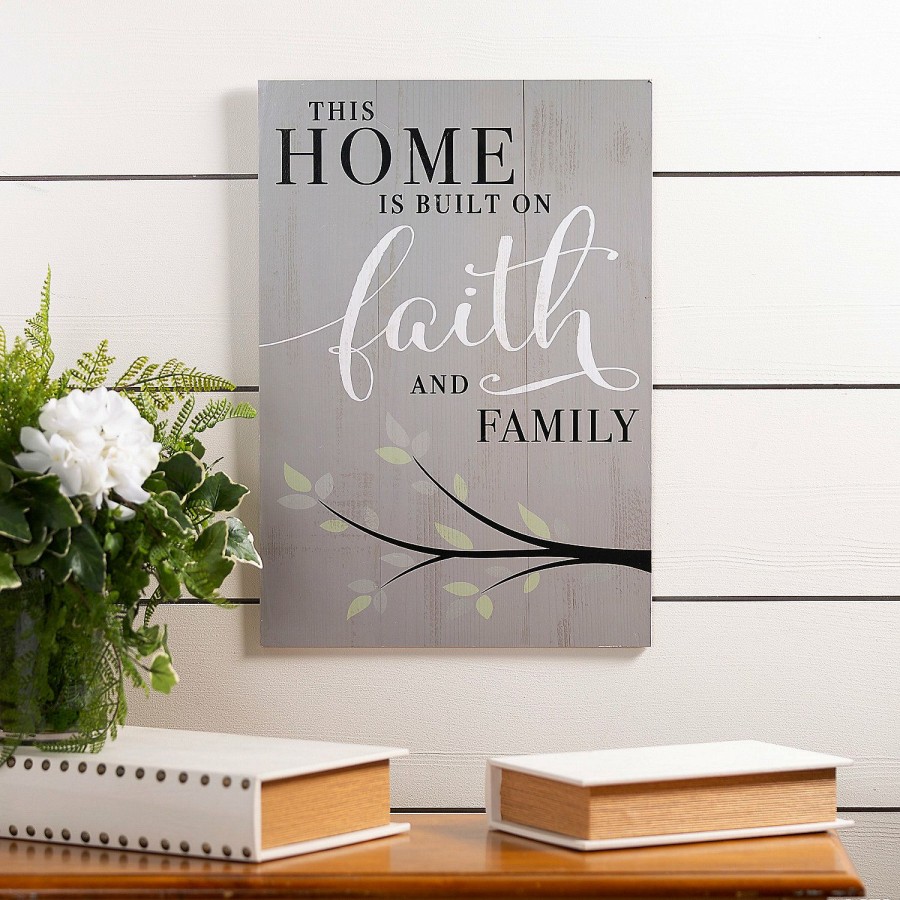 Signs * | Hot Sale Positively Simple Faith Large Wall Sign