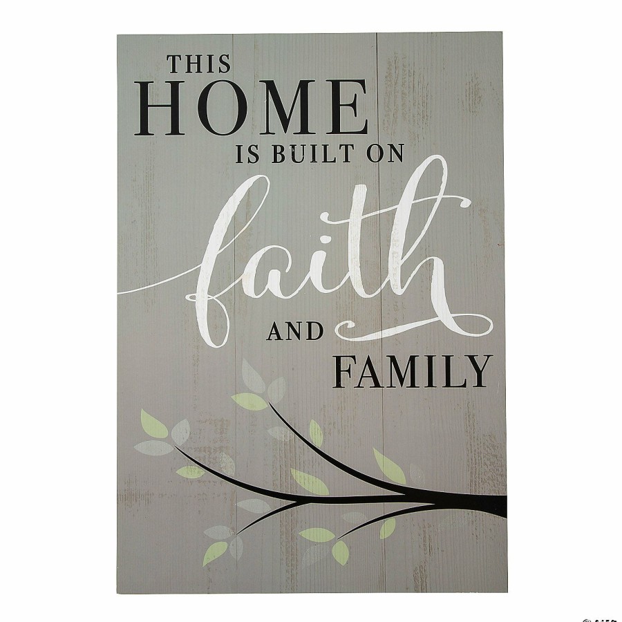 Signs * | Hot Sale Positively Simple Faith Large Wall Sign