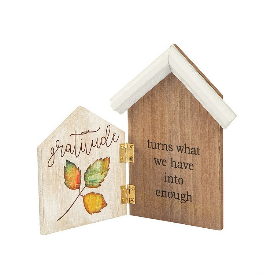 Signs * | Best Deal Gratitude Hinged Tabletop Sign