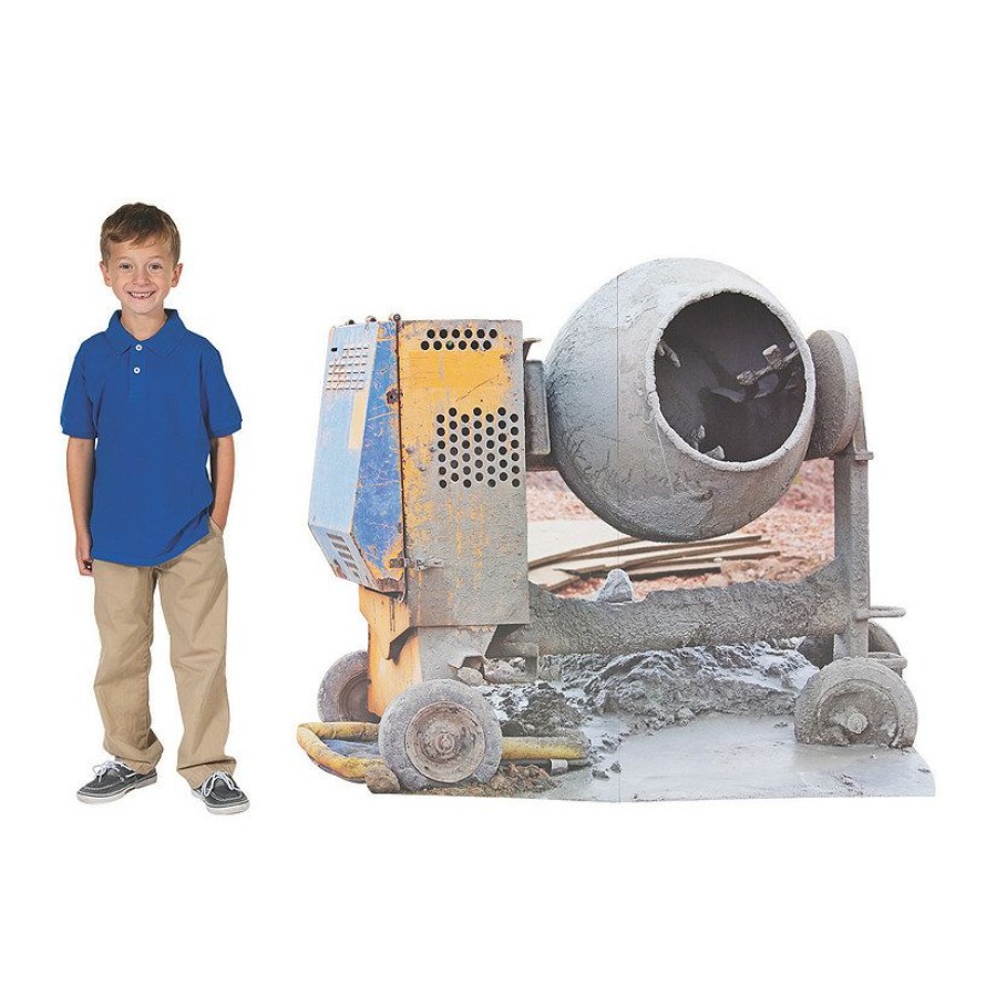 Cardboard Cutouts * | Best Reviews Of Construction Cement Mixer Cardboard Stand-Up