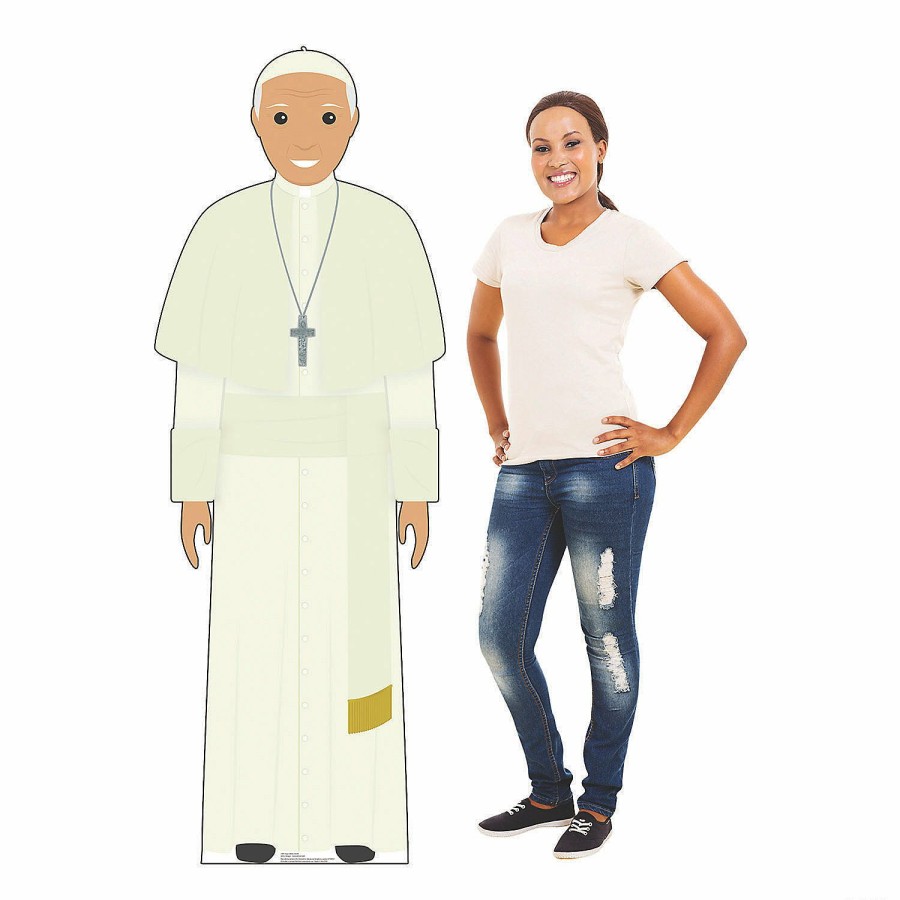 Cardboard Cutouts * | Promo Illustrated Pope Lifesize Cardboard Stand-Up