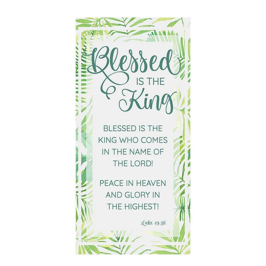 Backdrops & Scene Setters * | Wholesale Palm Sunday Blessed Is The King Backdrop Banner