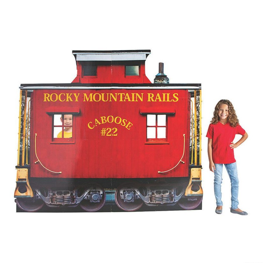 Cardboard Cutouts * | Best Pirce Railroad Caboose Lifesize Cardboard Stand-Up