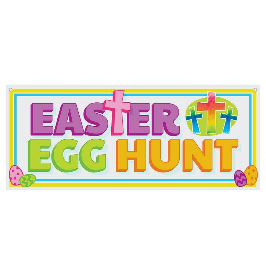 Banners * | Brand New Religious Easter Egg Hunt Banner