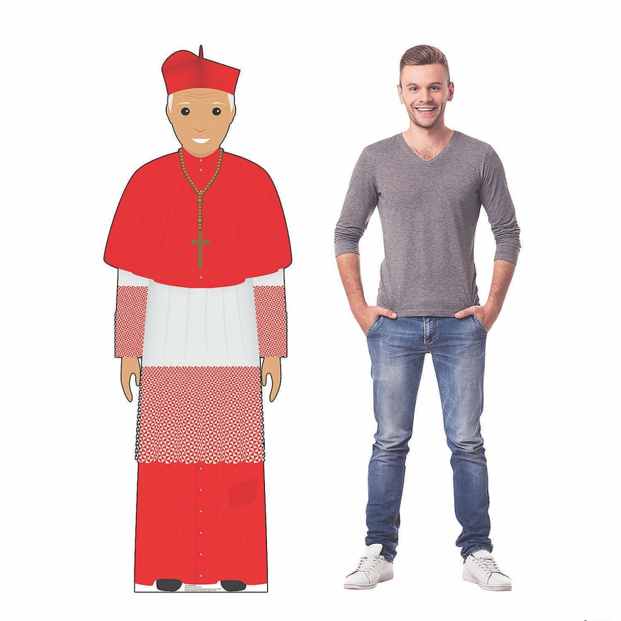 Cardboard Cutouts * | Buy Illustrated Catholic Cardinal Lifesize Cardboard Stand-Up