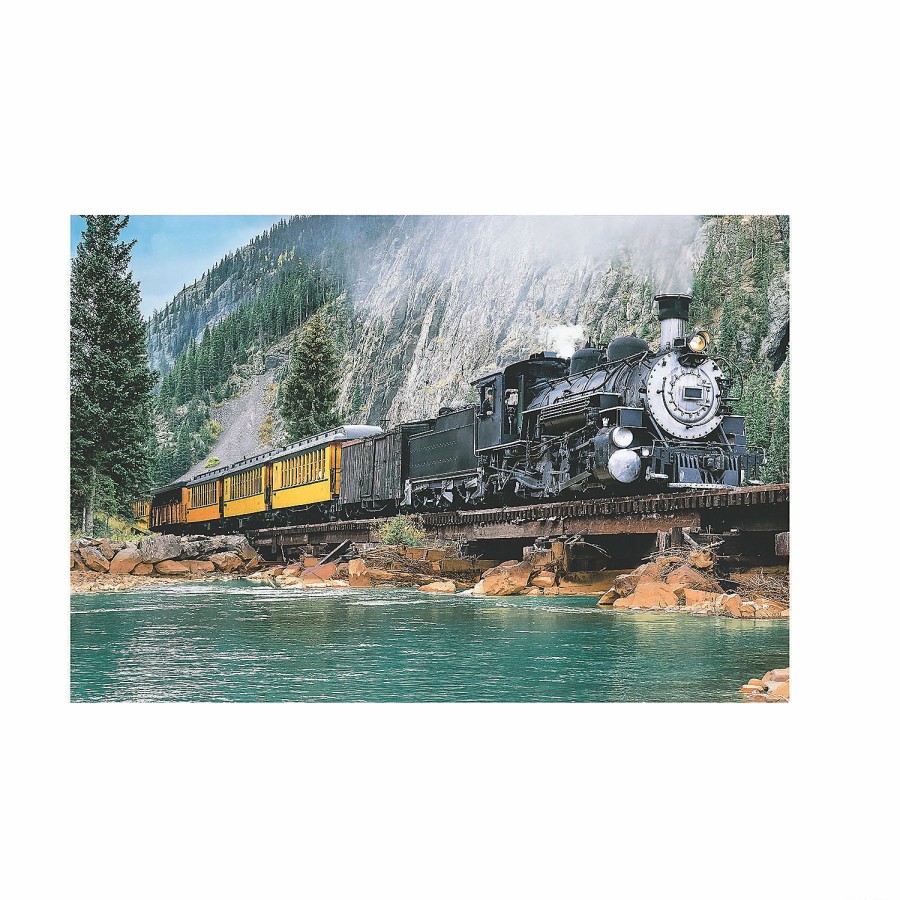 Backdrops & Scene Setters * | Best Deal Railroad Train & Cliff Backdrop 3 Pc.