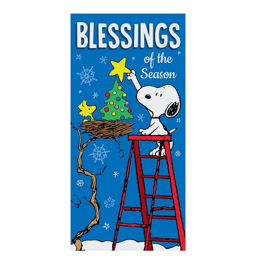 Door Decorations * | Best Pirce Peanuts Blessings Of The Season Door Banner