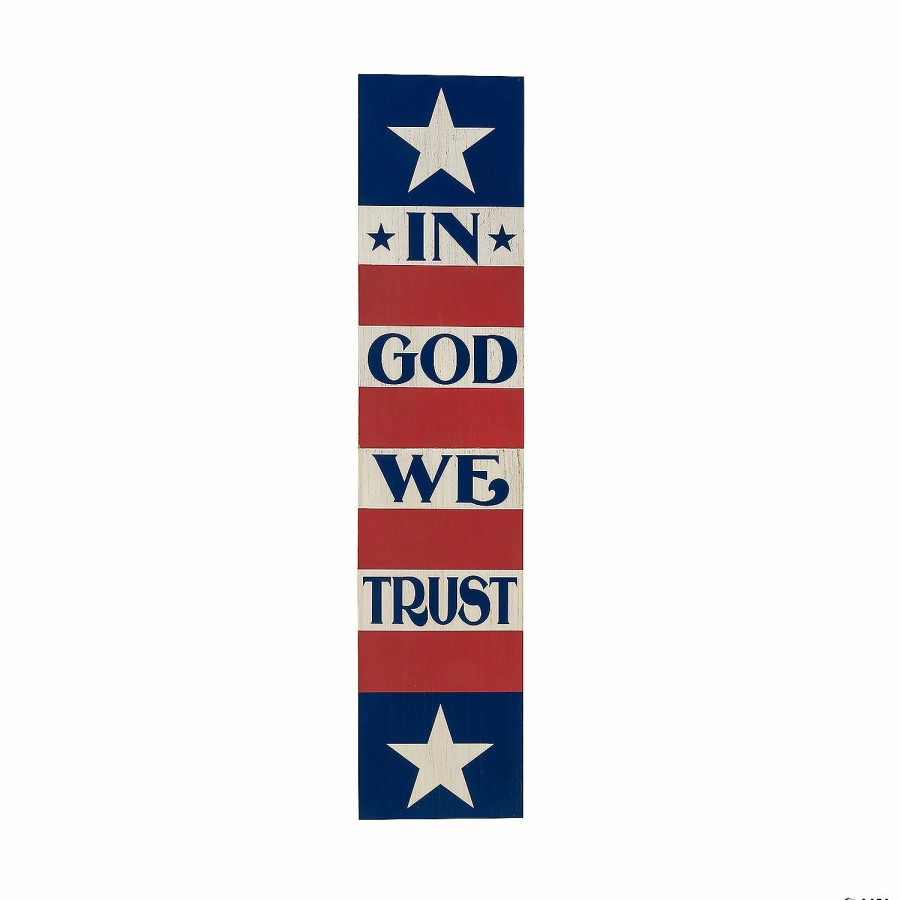 Signs * | New In God We Trust Porch Sign