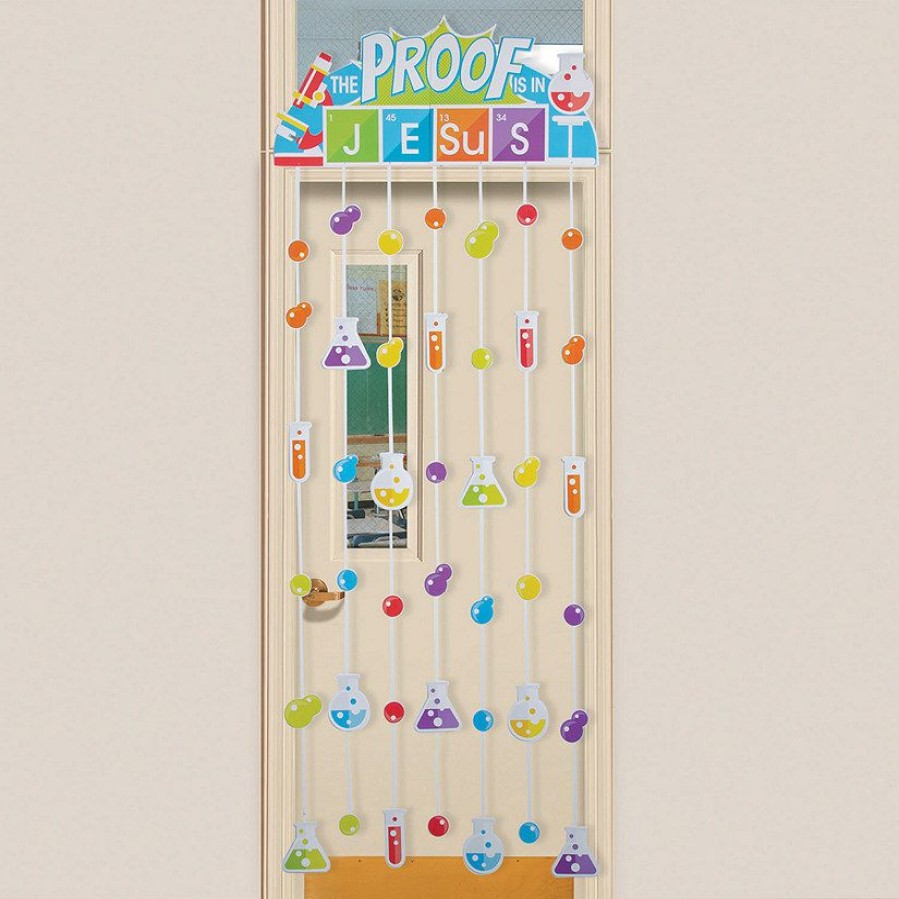 Door Decorations * | Best Reviews Of Science Vbs Door Curtain With Border