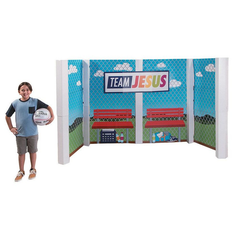 Cardboard Cutouts * | Outlet Sports Vbs Large Dugout Stand-Up