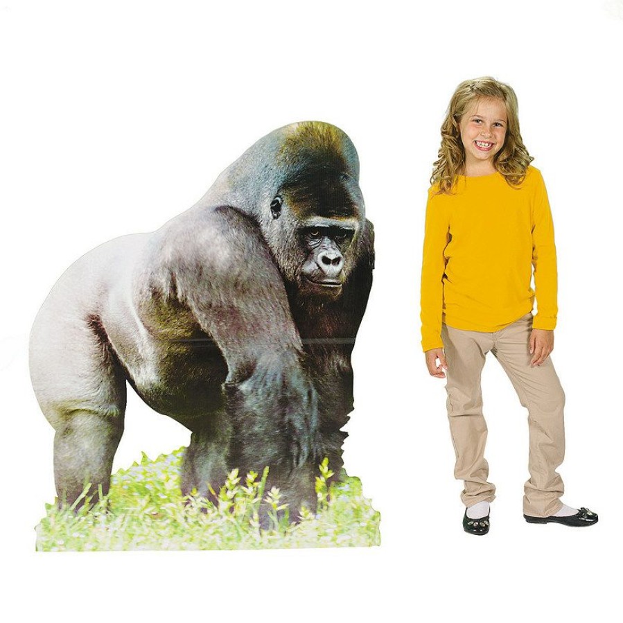 Cardboard Cutouts * | Best Deal Safari Gorilla Cardboard Stand-Up