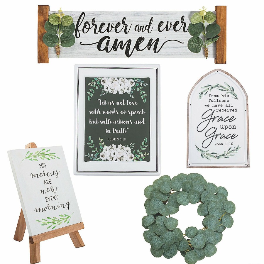 Signs * | Budget Cottagecore Shelf Decorating Kit