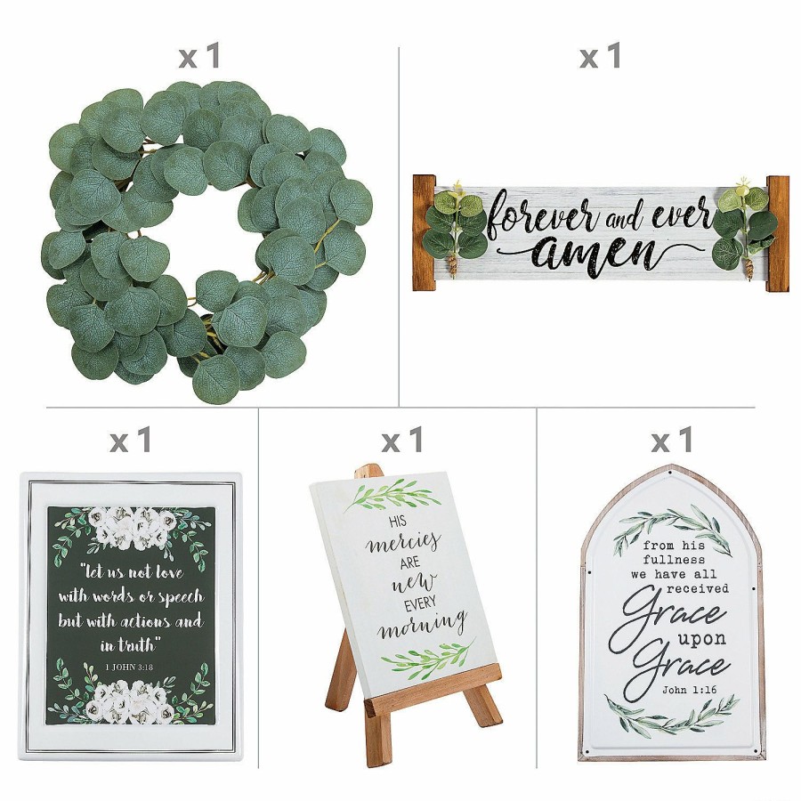 Signs * | Budget Cottagecore Shelf Decorating Kit