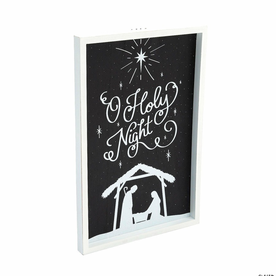 Signs * | Flash Sale O Holy Night Wall Sign