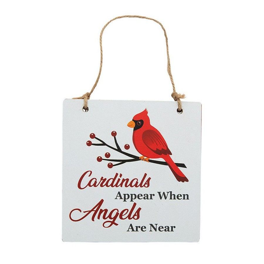 Signs * | Outlet Religious Cardinal Sign Decoration