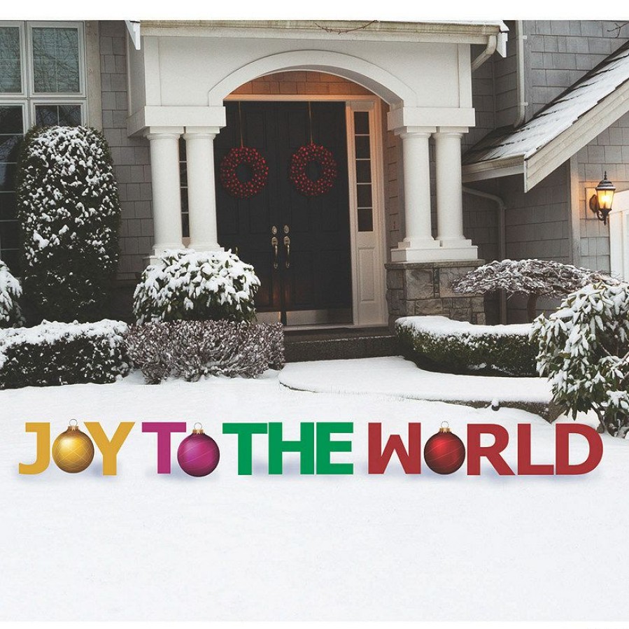 Yard Signs * | Best Sale Joy To The World Outdoor Yard Signs