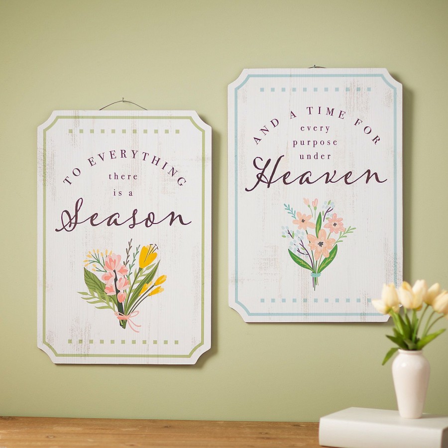 Signs * | Budget Cottagecore Faith Wall Sign Set