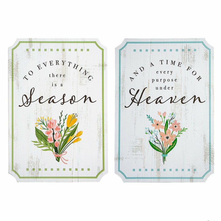 Signs * | Budget Cottagecore Faith Wall Sign Set